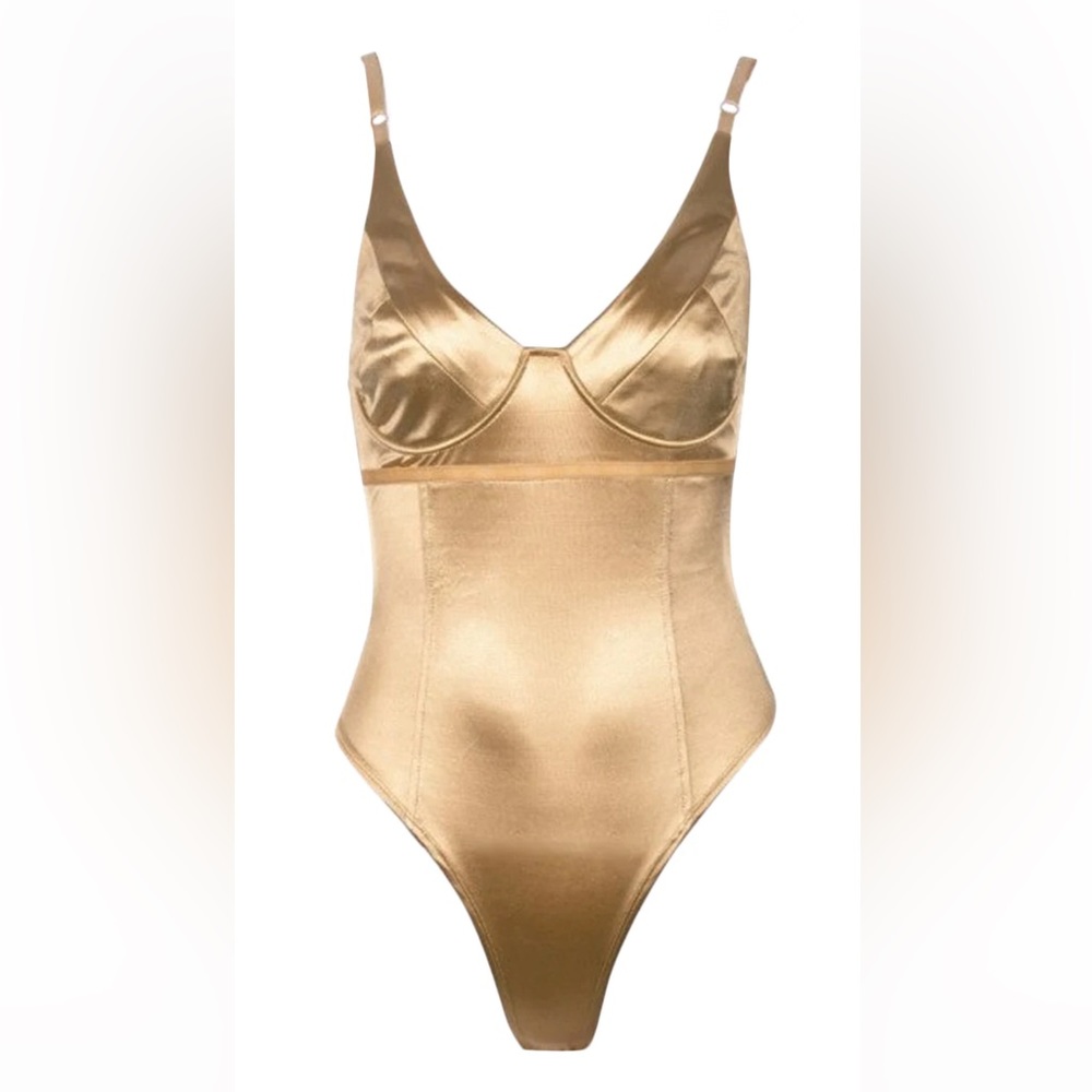 NWOT! Indie XO Gold Body Suit Size Small